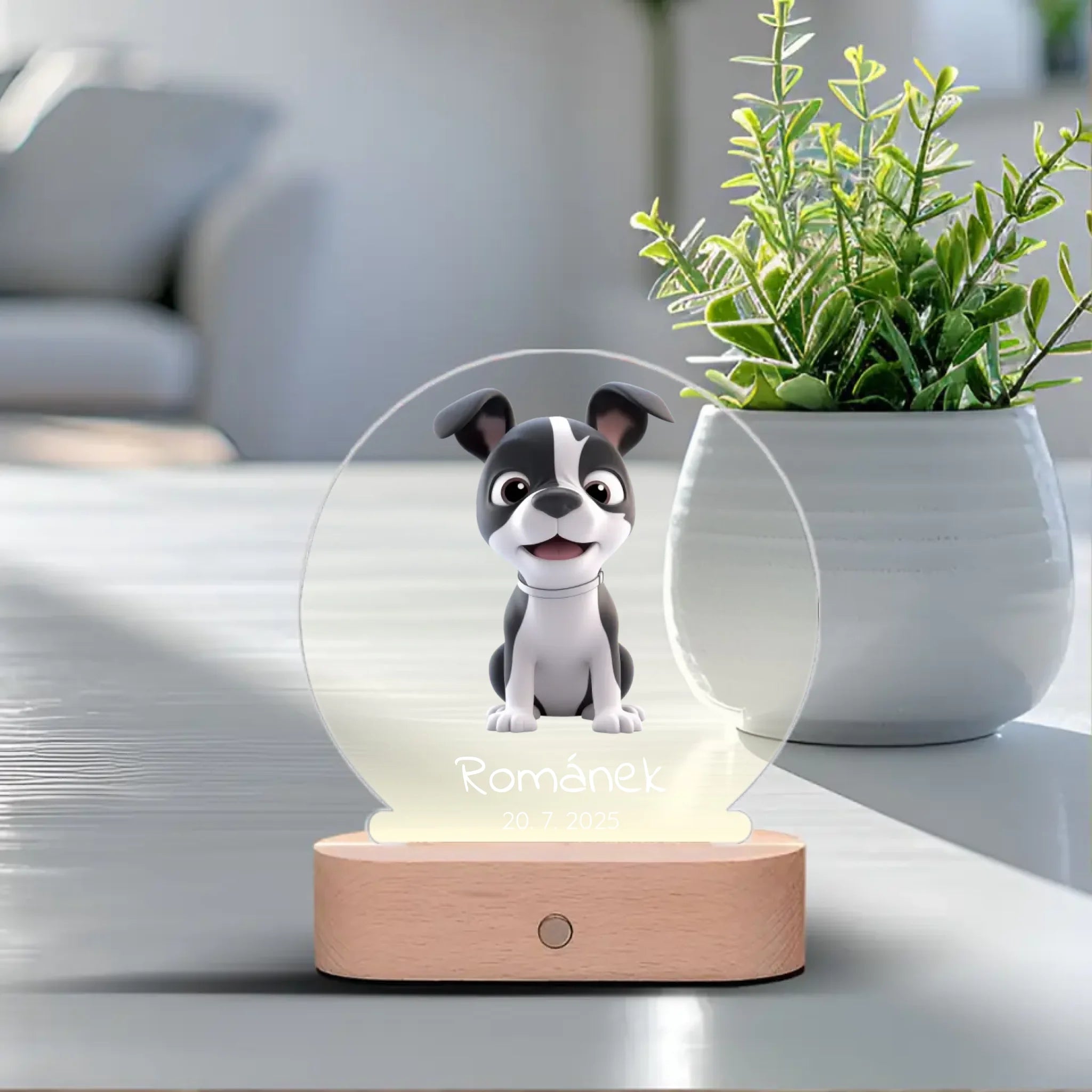 Animovaní psi Lampa LED