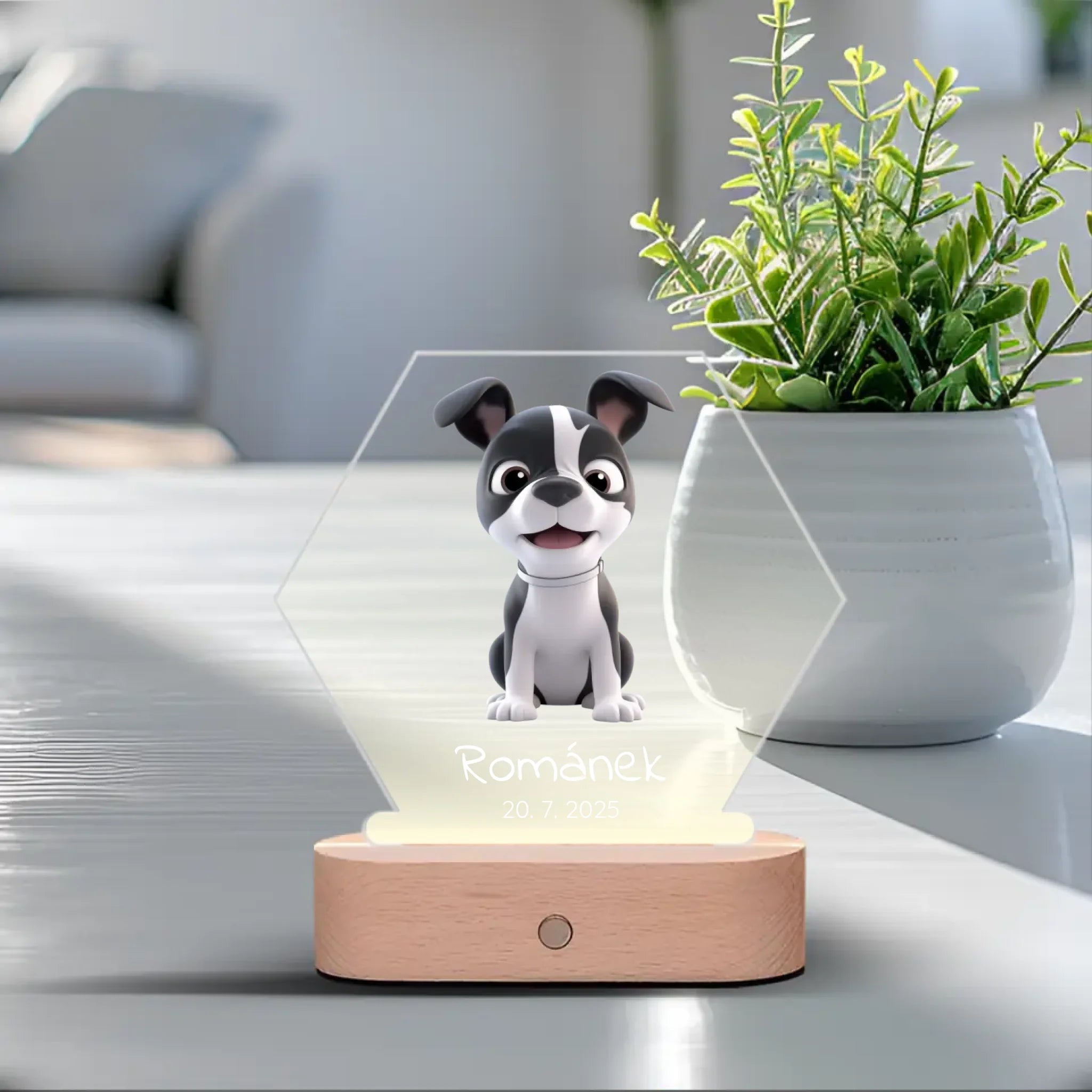 Animovaní psi Lampa LED