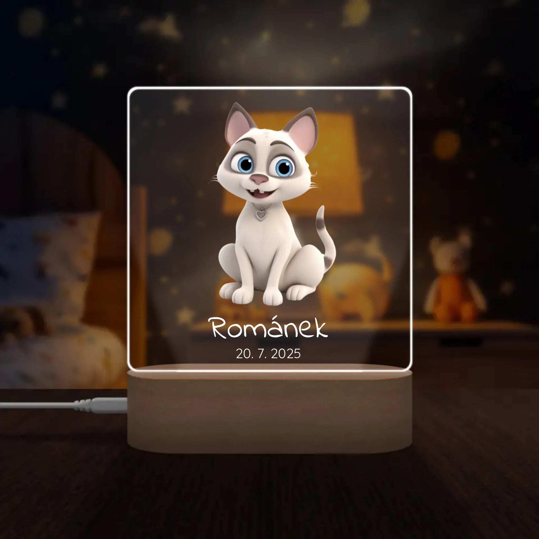 Animované kočky Lampa LED