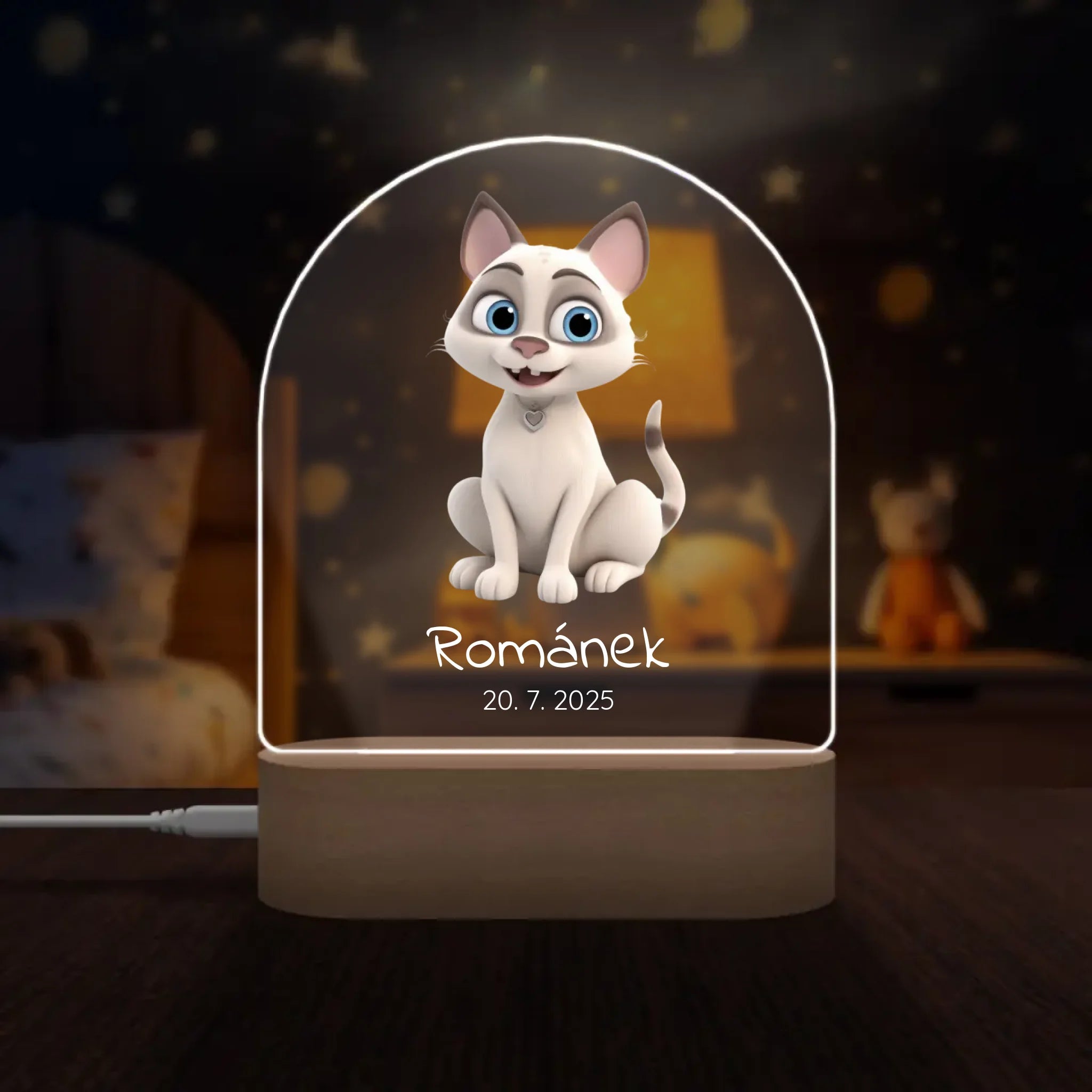 Animované kočky Lampa LED