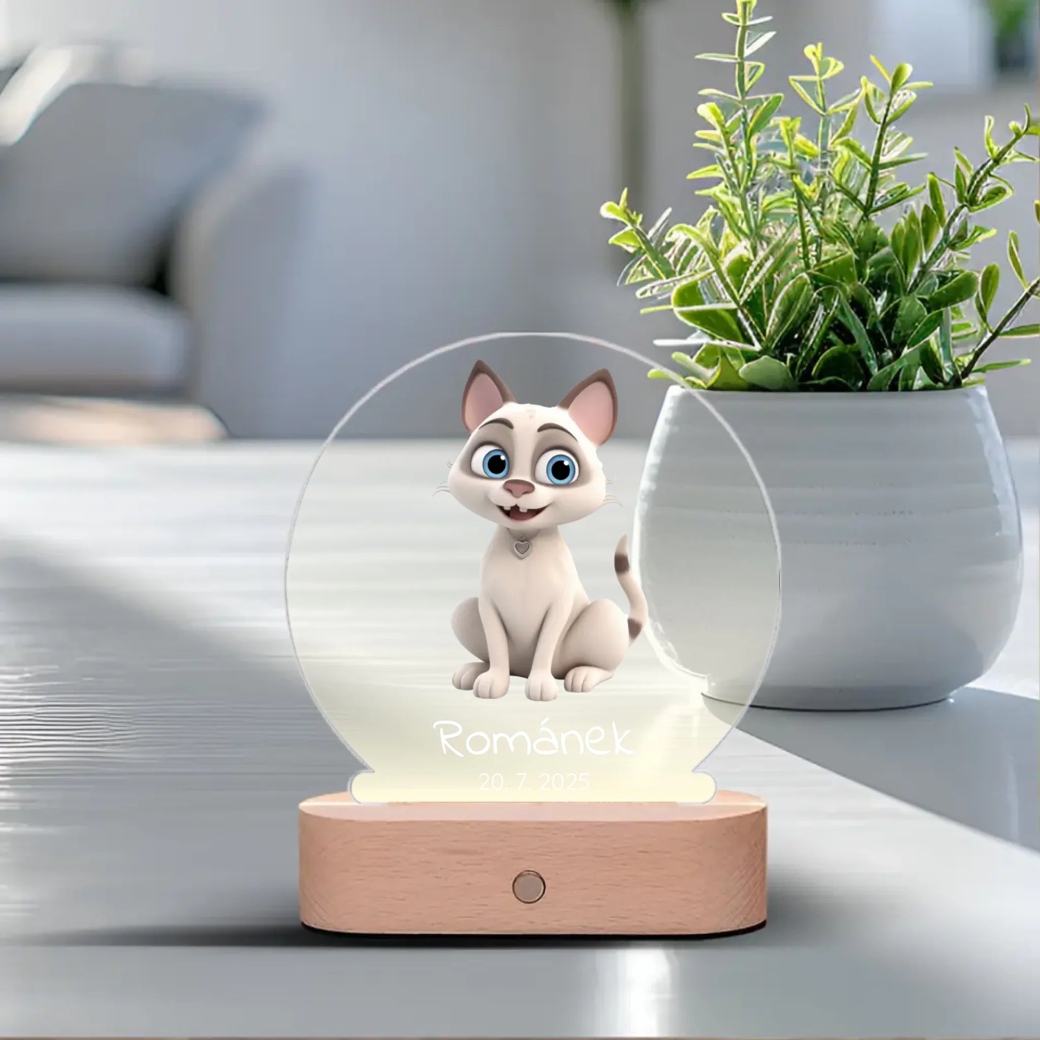 Animované kočky Lampa LED