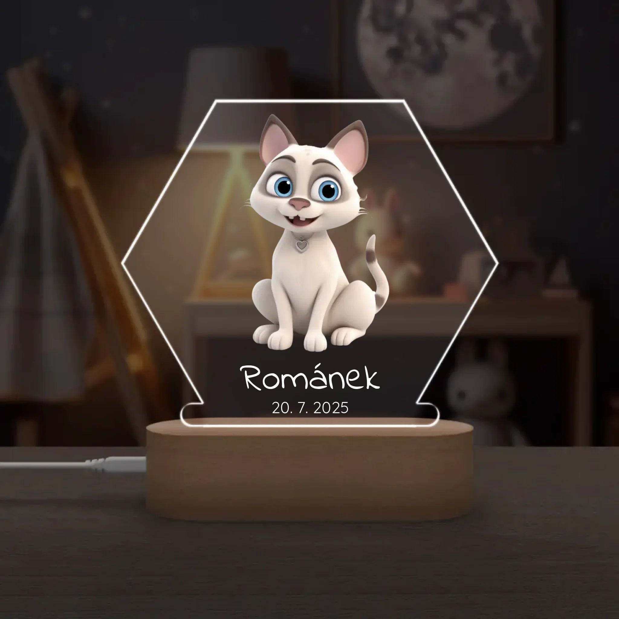 Animované kočky Lampa LED