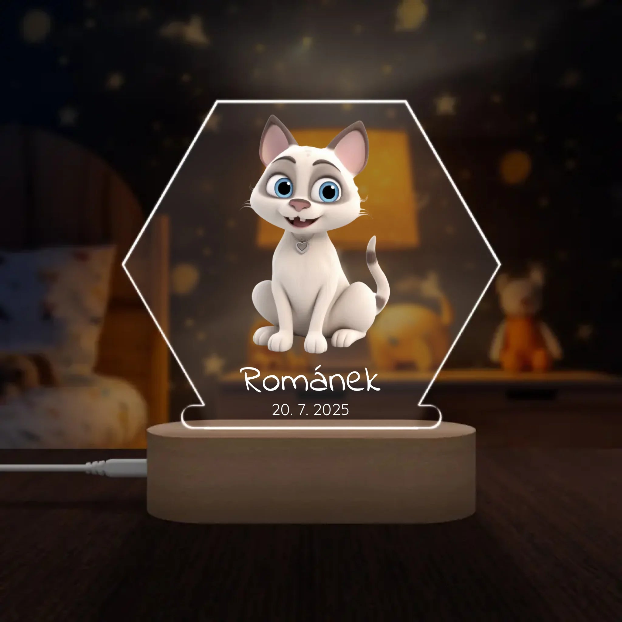 Animované kočky Lampa LED
