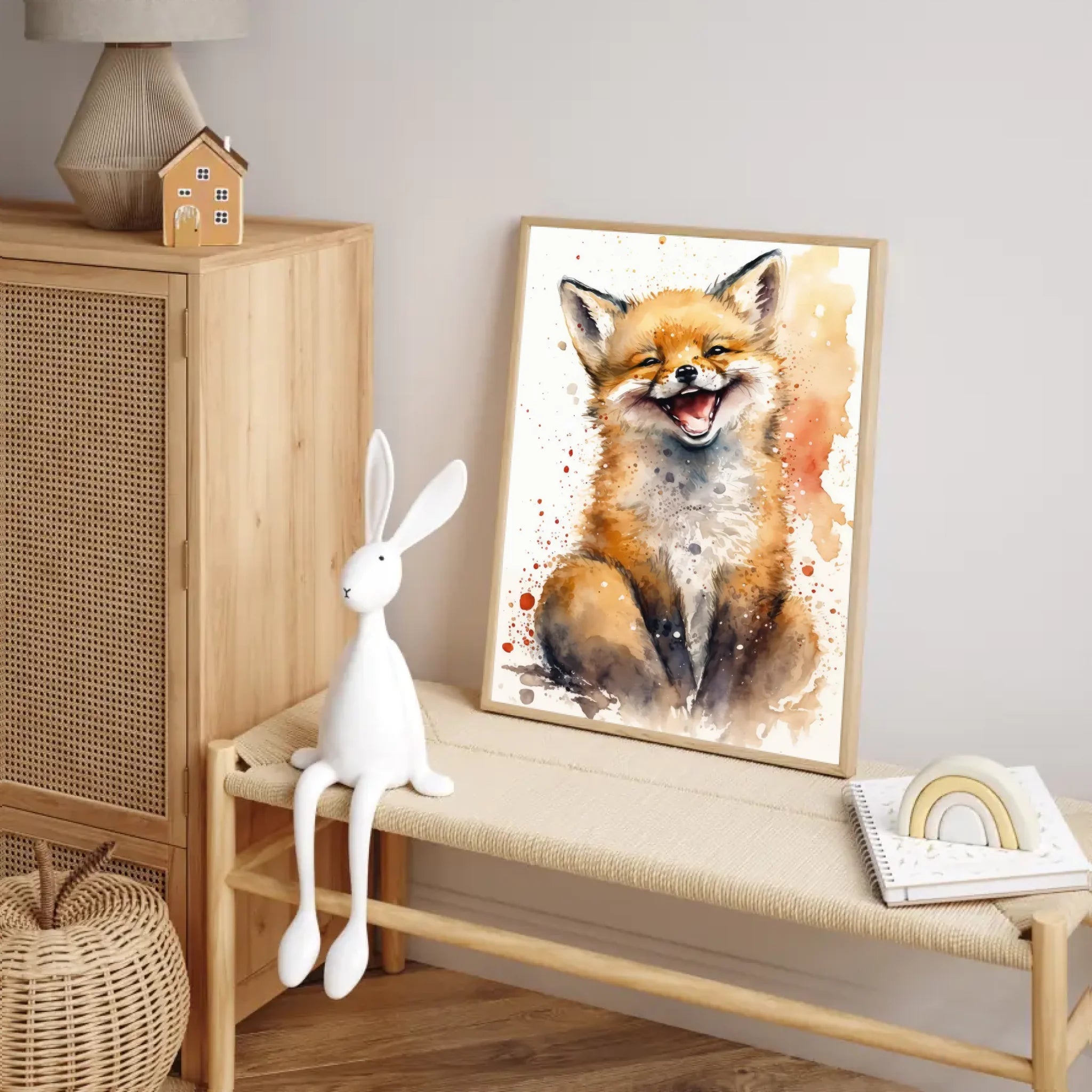 Zvířátka watercolour Plakát