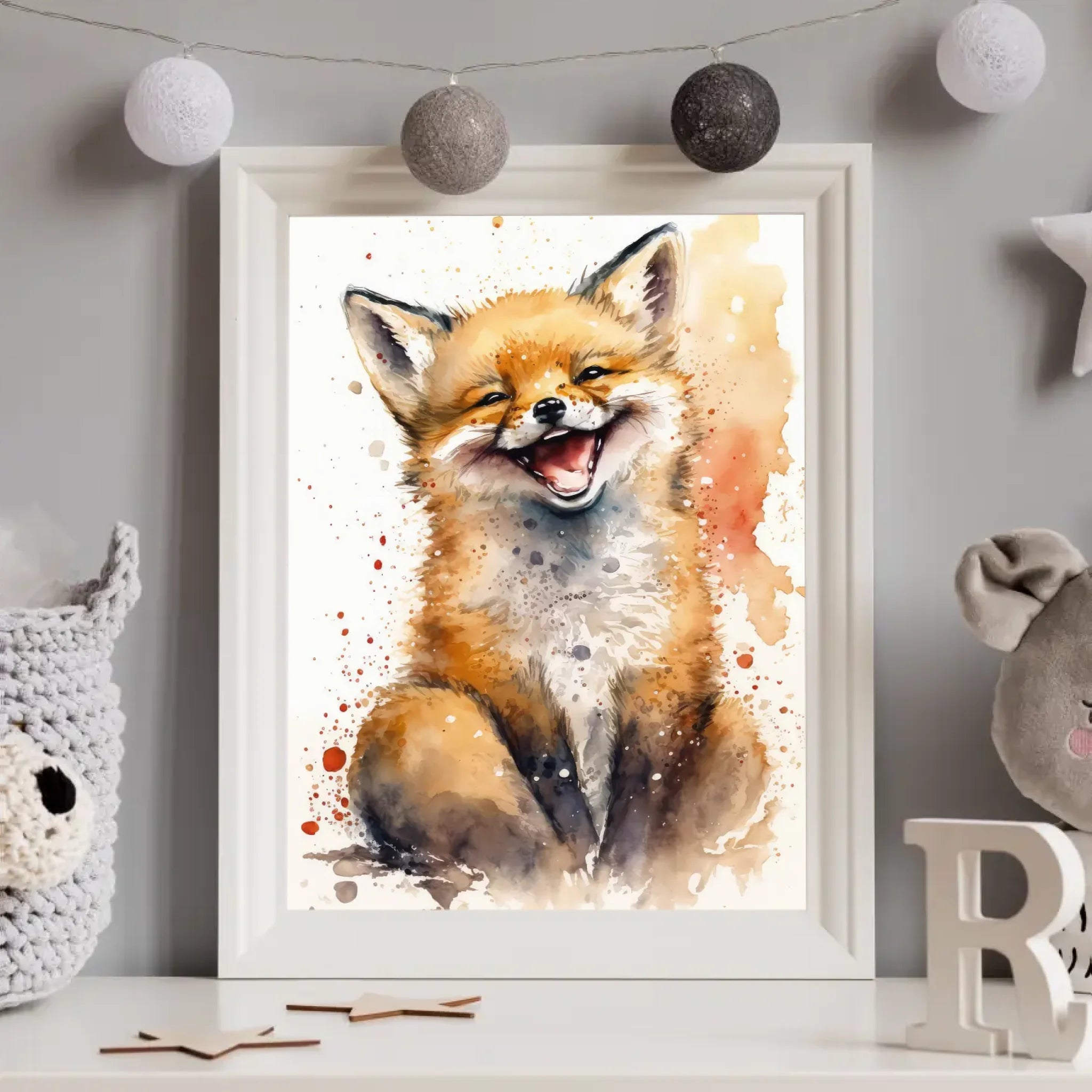 Zvířátka watercolour Plakát