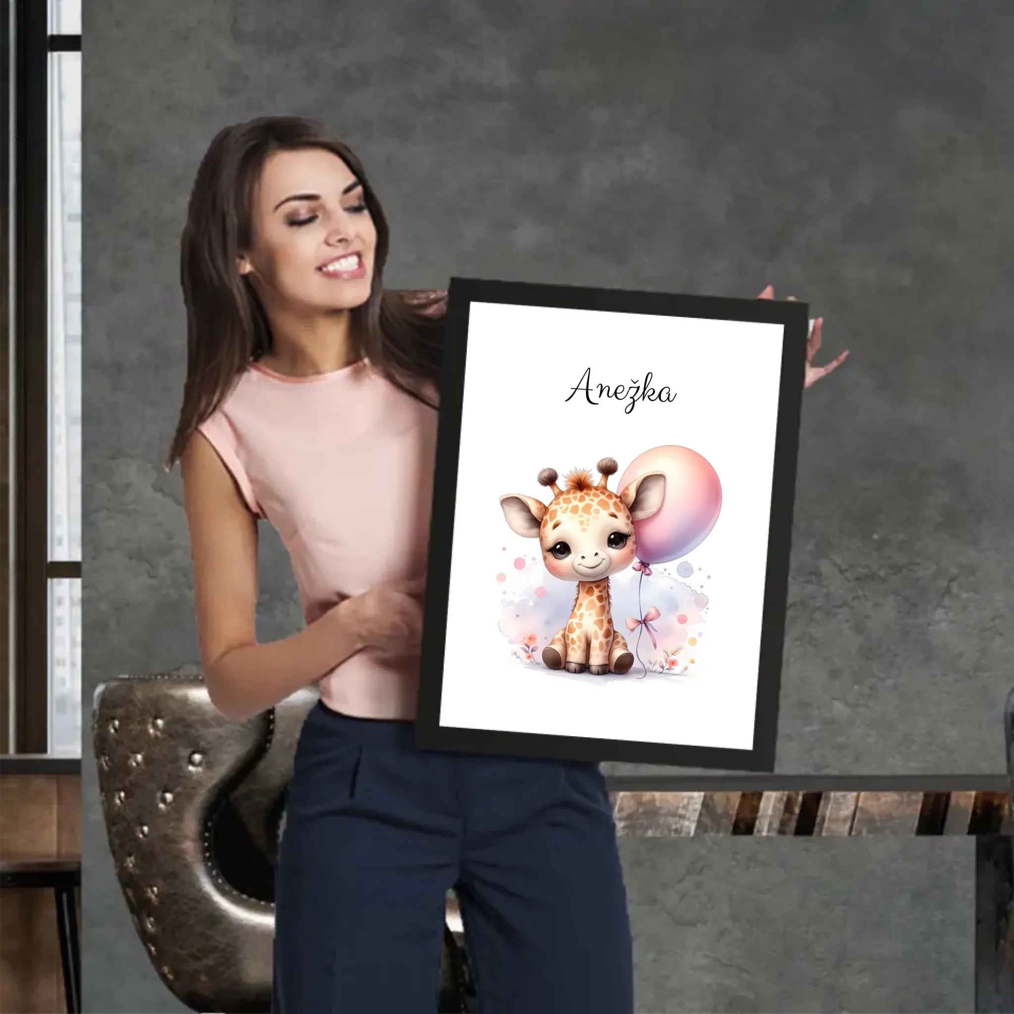 Zvířátka s balónky Plakát