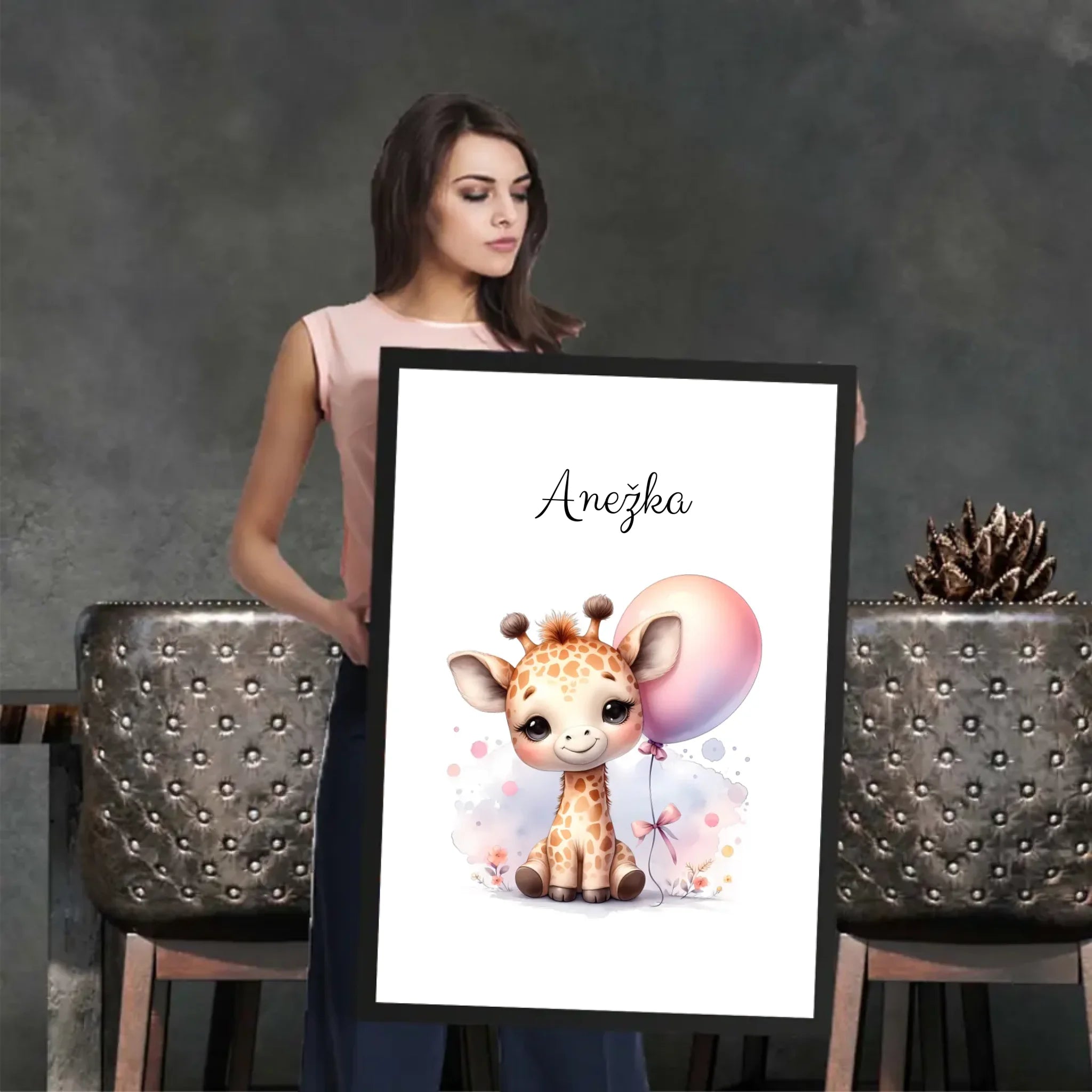 Zvířátka s balónky Plakát