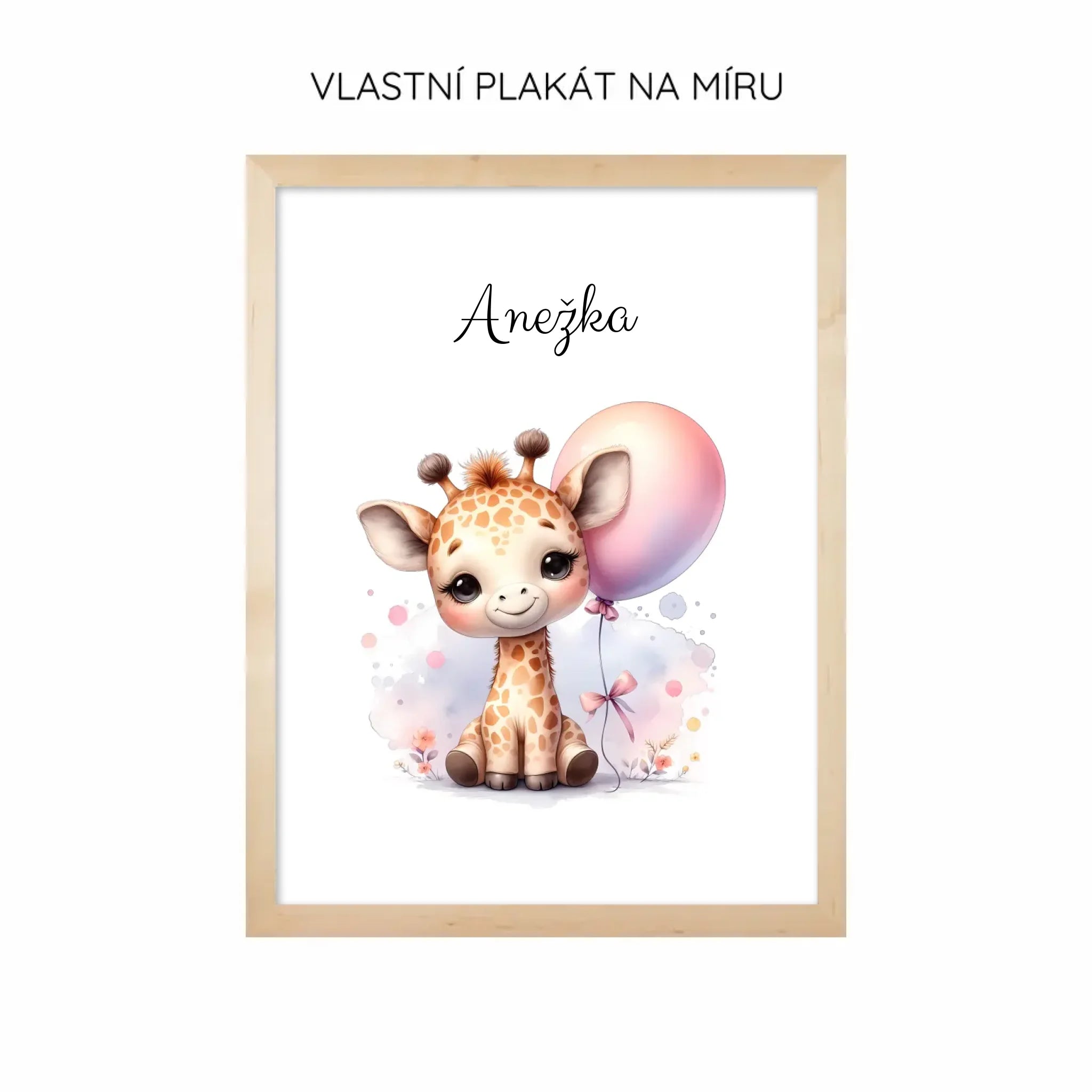 Zvířátka s balónky Plakát