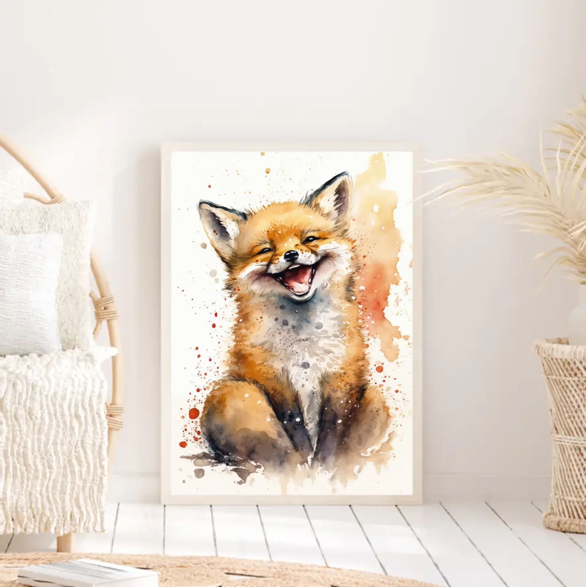 Zvířátka watercolour Plakát