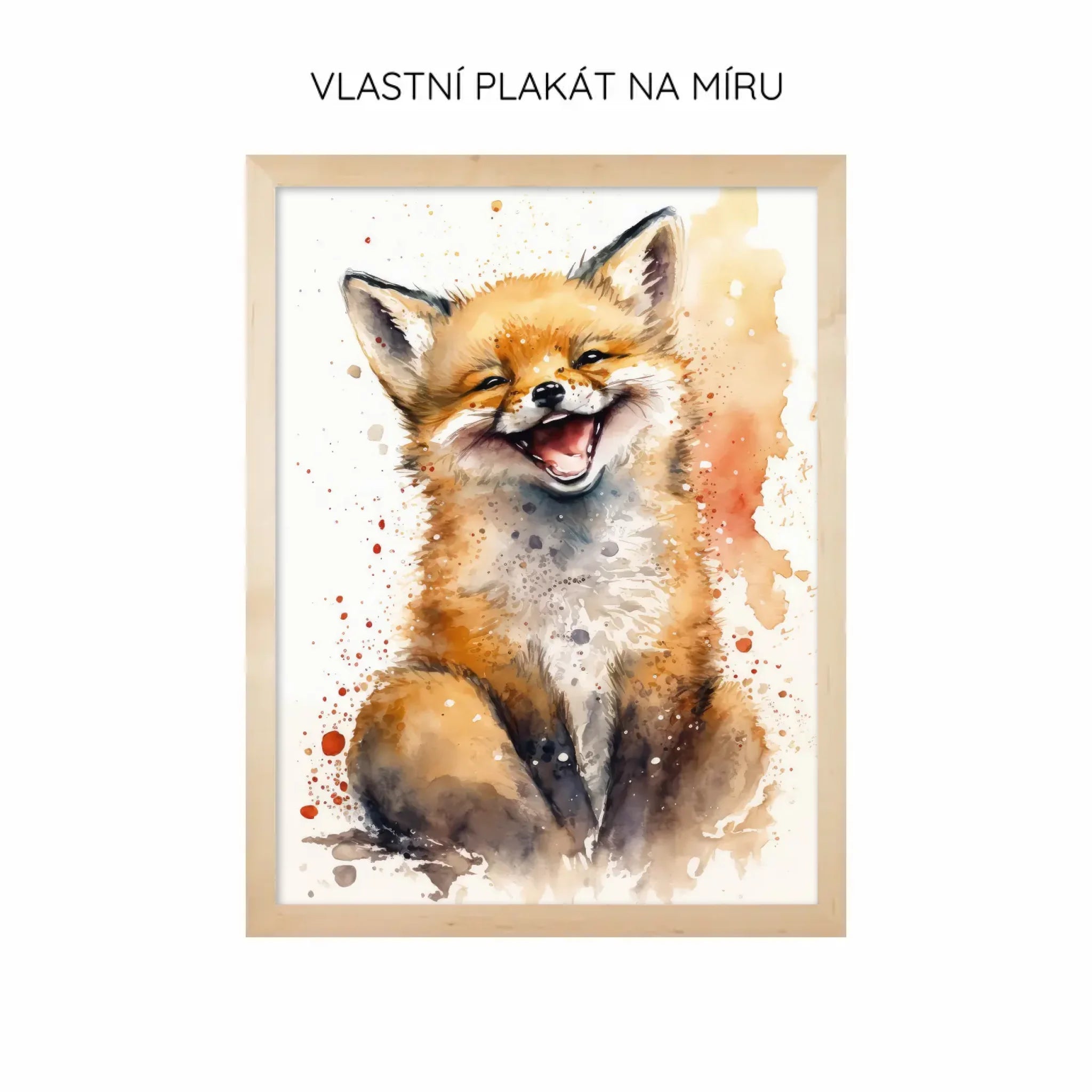 Zvířátka watercolour Plakát