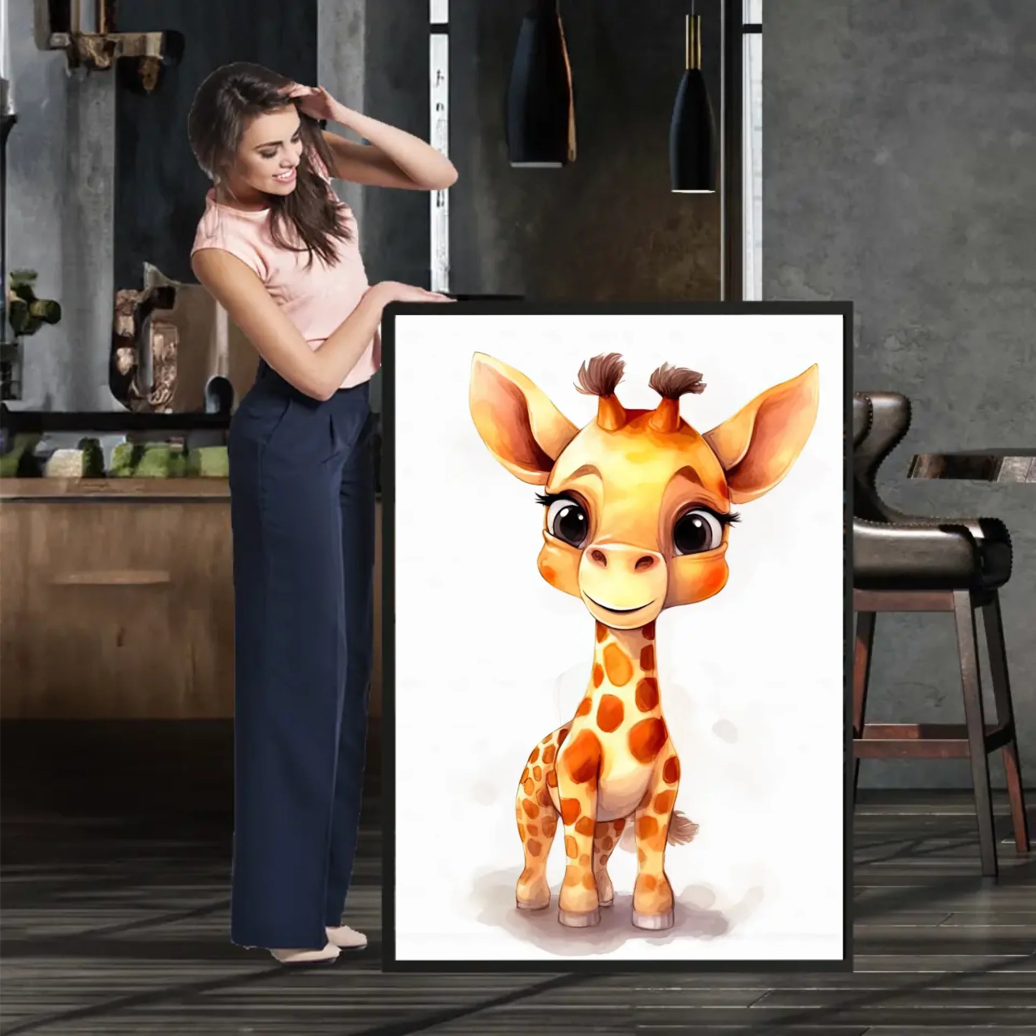 Zvířátka na bílém pozadí Plakát