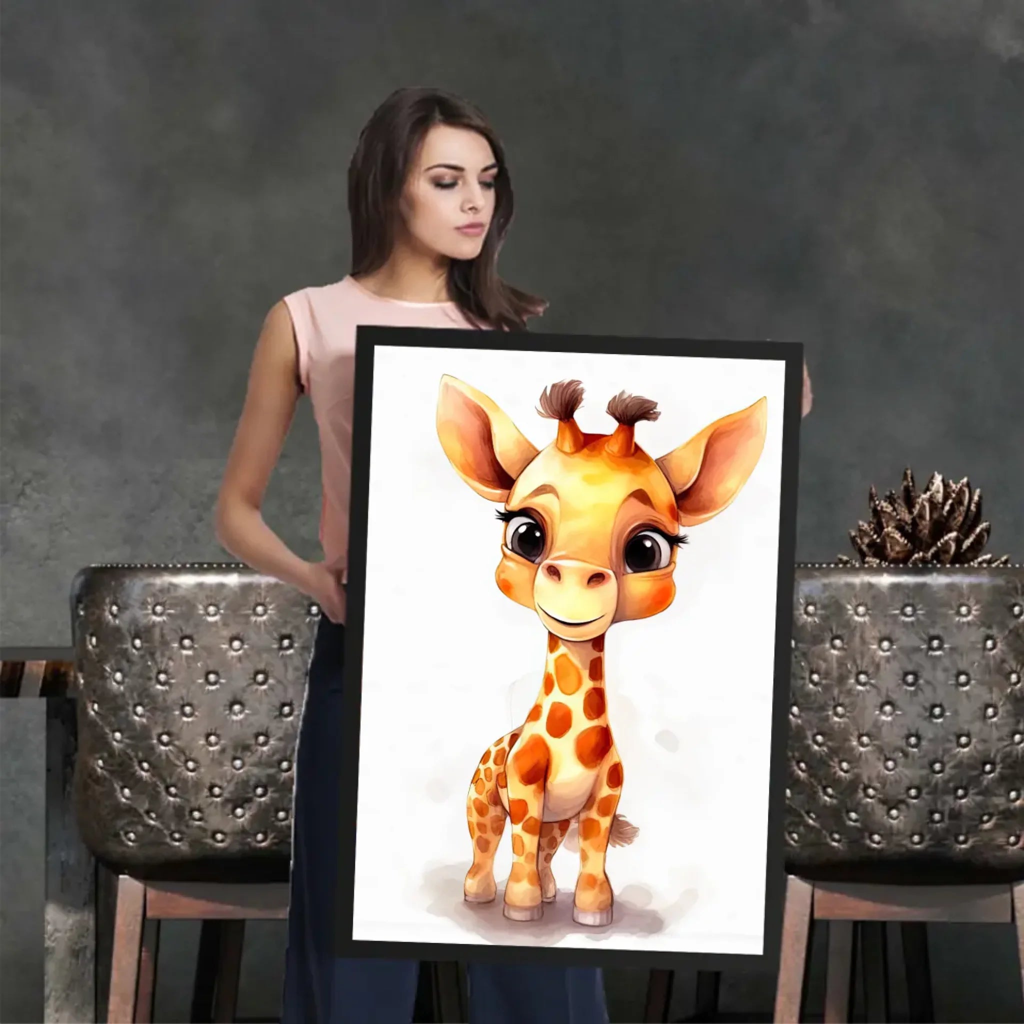 Zvířátka na bílém pozadí Plakát