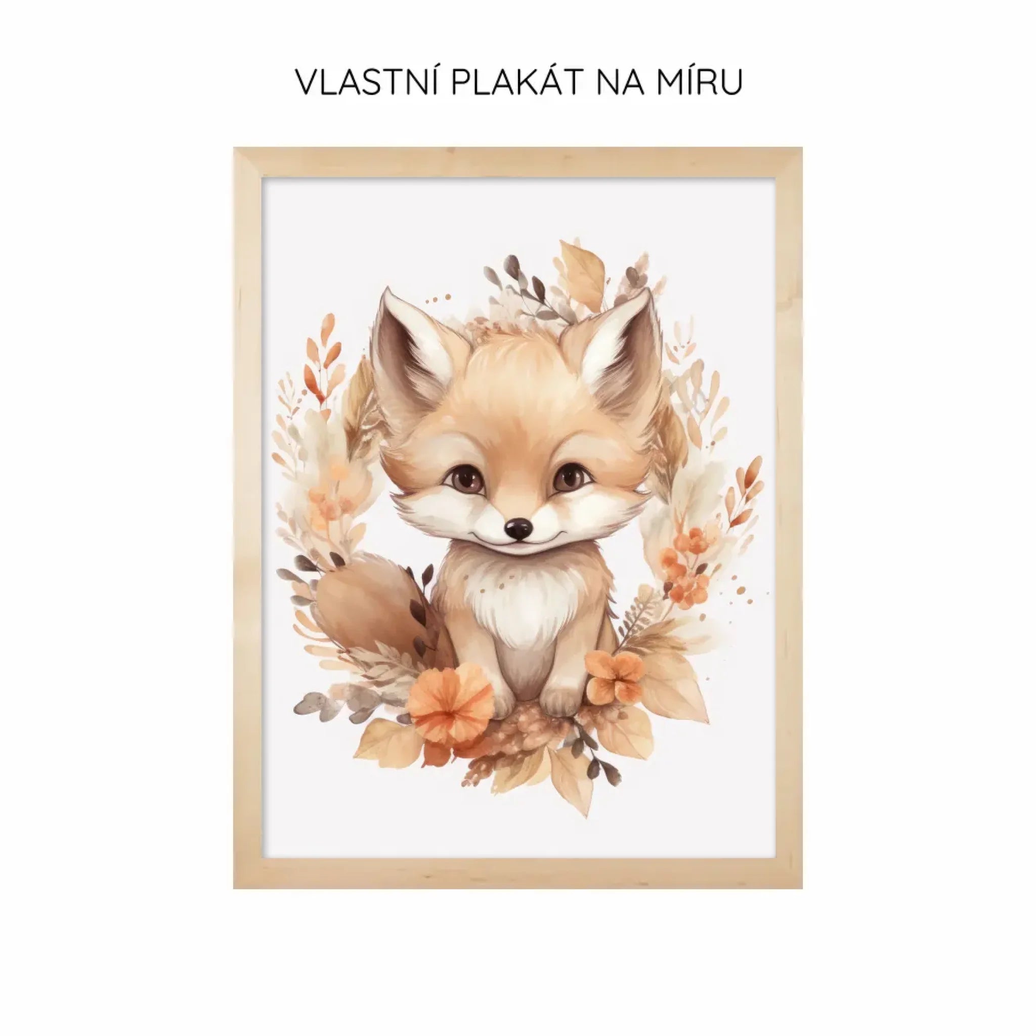 Dětské plakáty se zvířátky v květinách