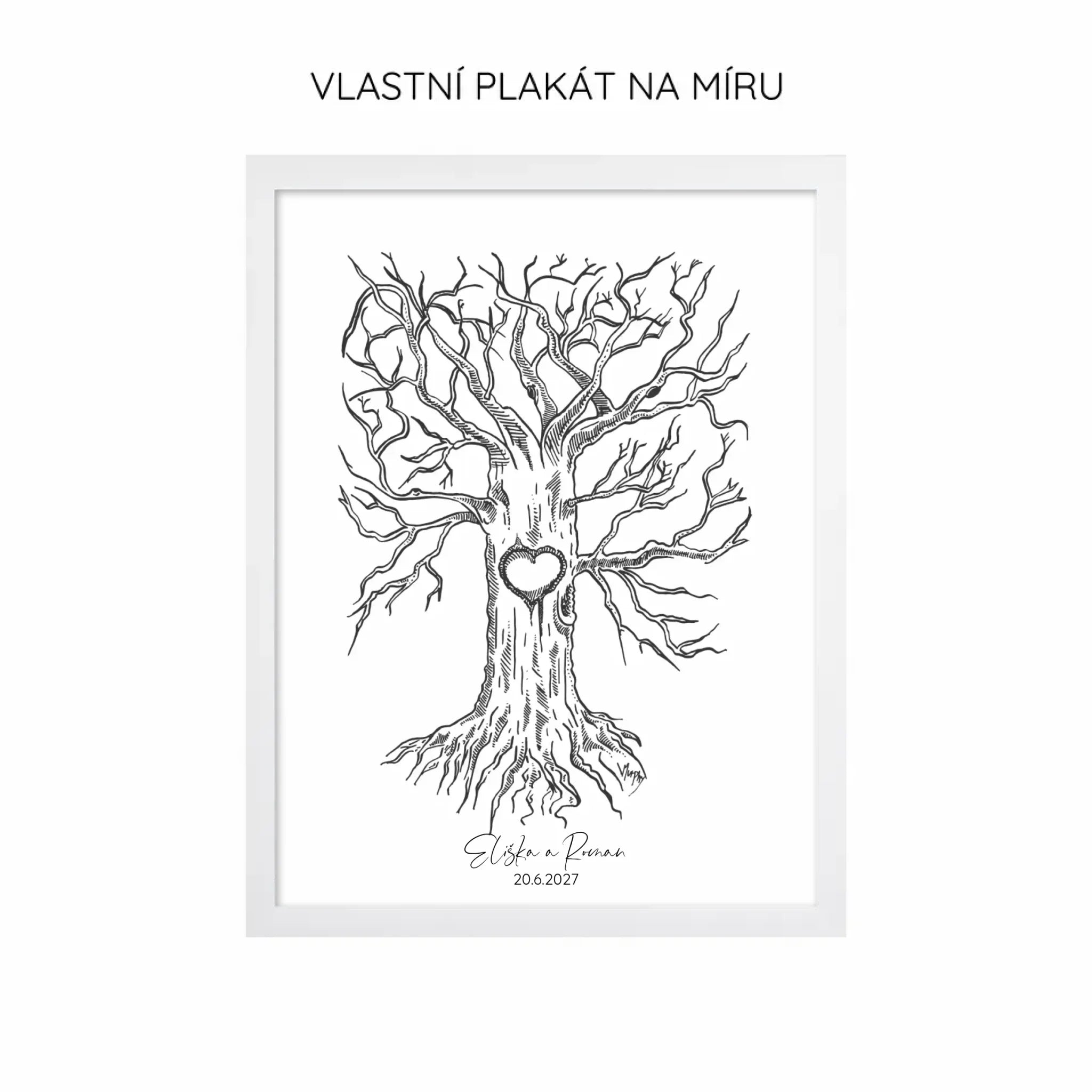 Svatební strom výběr z 11 druhů Plakát
