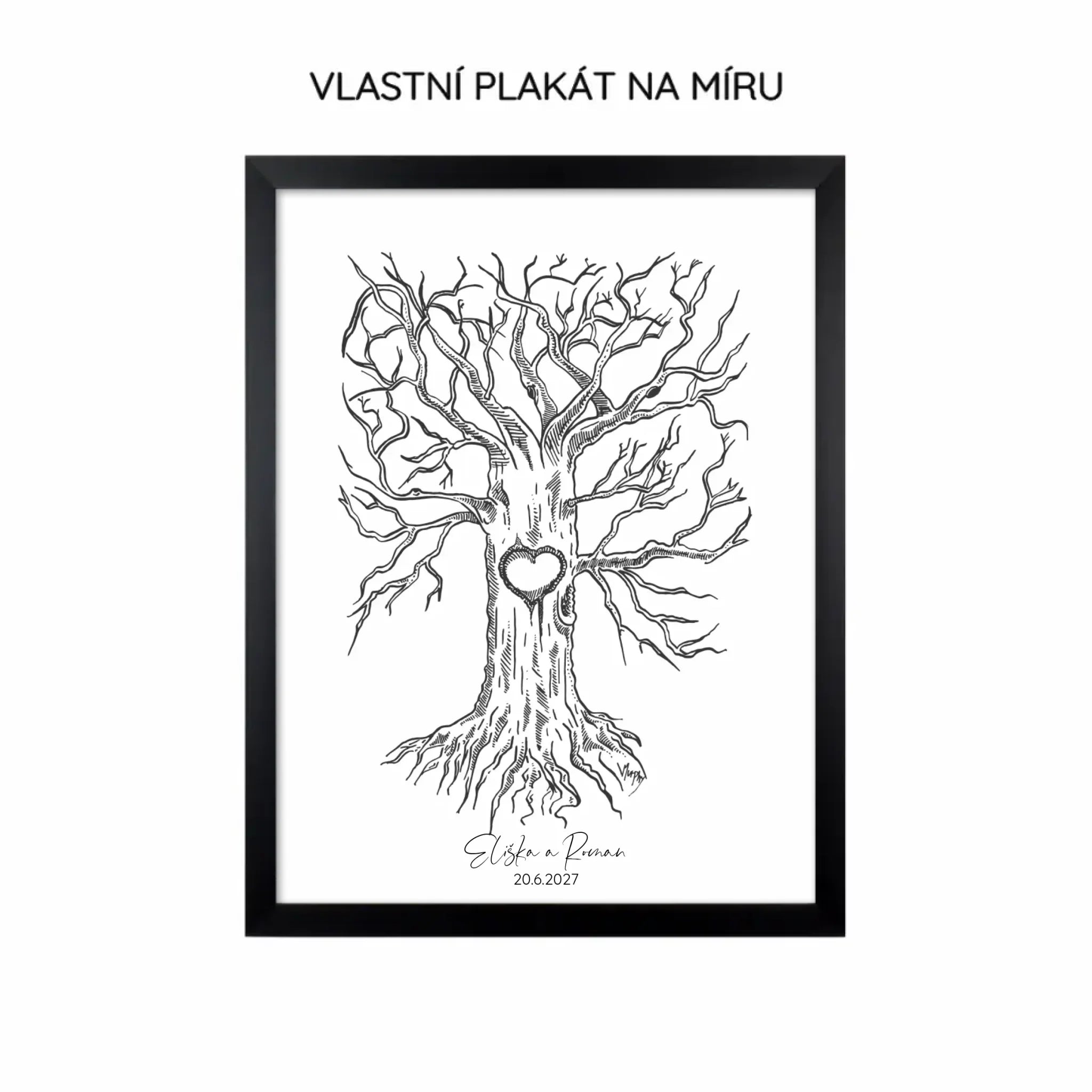 Svatební strom výběr z 11 druhů Plakát